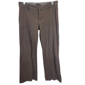 Old College Inn Brown Chino Straight Wide Leg Career Casual Pants Women's Size 9